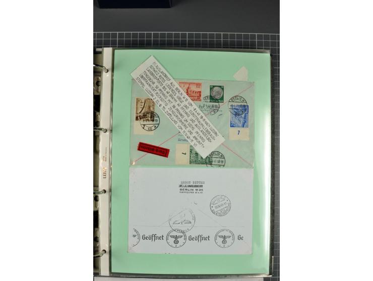 1828/1995, sehr umfangreiche Ausstellungs-Sammlung "Die Eilboten-Post" ab Vorphila in 11 Alben mit einigen hundert Briefen, K