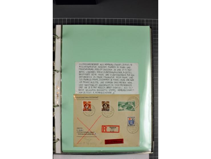 1828/1995, sehr umfangreiche Ausstellungs-Sammlung "Die Eilboten-Post" ab Vorphila in 11 Alben mit einigen hundert Briefen, K