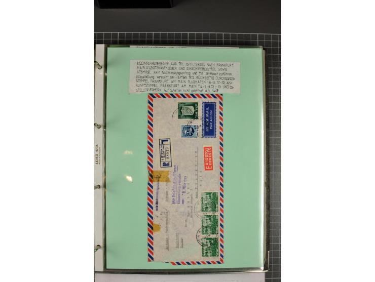 1828/1995, sehr umfangreiche Ausstellungs-Sammlung "Die Eilboten-Post" ab Vorphila in 11 Alben mit einigen hundert Briefen, K