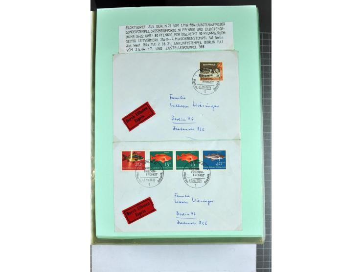 1828/1995, sehr umfangreiche Ausstellungs-Sammlung "Die Eilboten-Post" ab Vorphila in 11 Alben mit einigen hundert Briefen, K