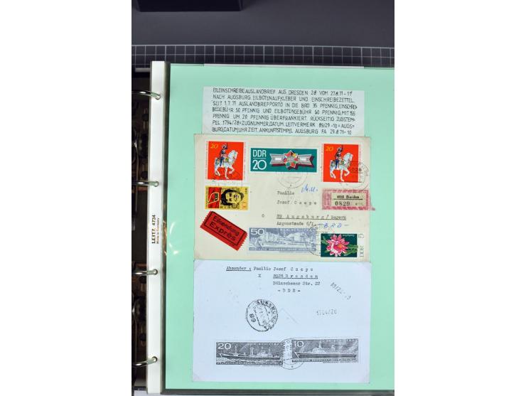 1828/1995, sehr umfangreiche Ausstellungs-Sammlung "Die Eilboten-Post" ab Vorphila in 11 Alben mit einigen hundert Briefen, K
