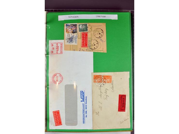 1828/1995, sehr umfangreiche Ausstellungs-Sammlung "Die Eilboten-Post" ab Vorphila in 11 Alben mit einigen hundert Briefen, K