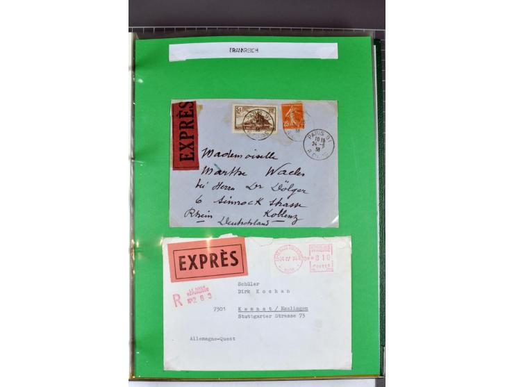 1828/1995, sehr umfangreiche Ausstellungs-Sammlung "Die Eilboten-Post" ab Vorphila in 11 Alben mit einigen hundert Briefen, K