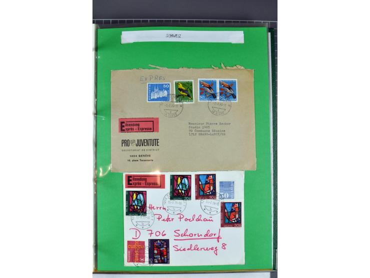 1828/1995, sehr umfangreiche Ausstellungs-Sammlung "Die Eilboten-Post" ab Vorphila in 11 Alben mit einigen hundert Briefen, K