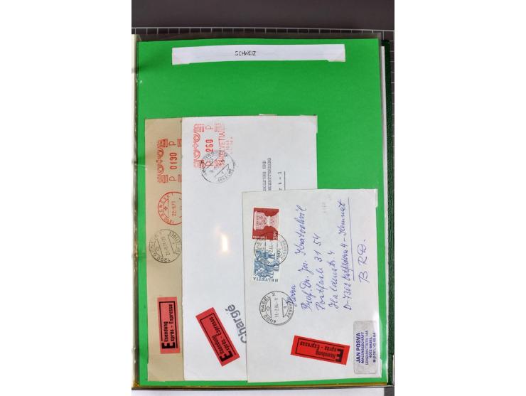 1828/1995, sehr umfangreiche Ausstellungs-Sammlung "Die Eilboten-Post" ab Vorphila in 11 Alben mit einigen hundert Briefen, K