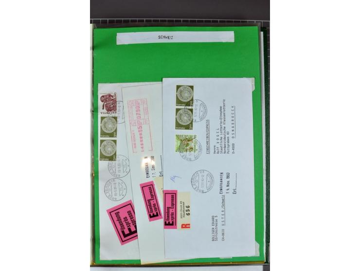 1828/1995, sehr umfangreiche Ausstellungs-Sammlung "Die Eilboten-Post" ab Vorphila in 11 Alben mit einigen hundert Briefen, K