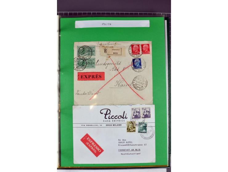 1828/1995, sehr umfangreiche Ausstellungs-Sammlung "Die Eilboten-Post" ab Vorphila in 11 Alben mit einigen hundert Briefen, K