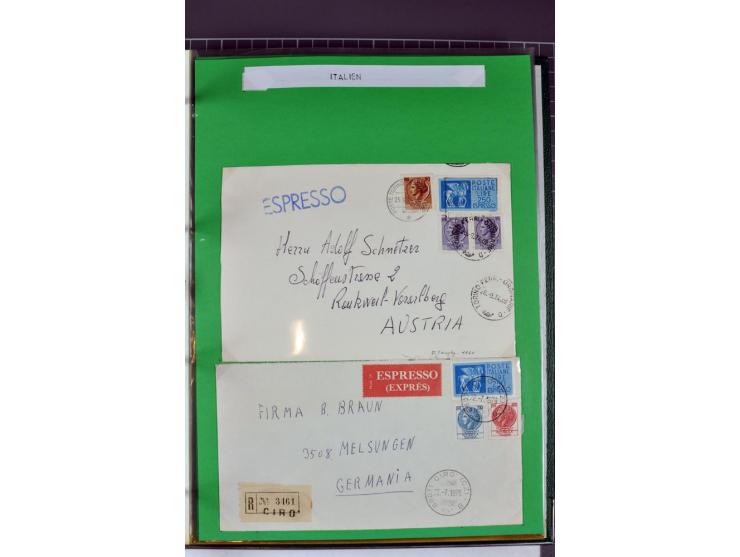 1828/1995, sehr umfangreiche Ausstellungs-Sammlung "Die Eilboten-Post" ab Vorphila in 11 Alben mit einigen hundert Briefen, K