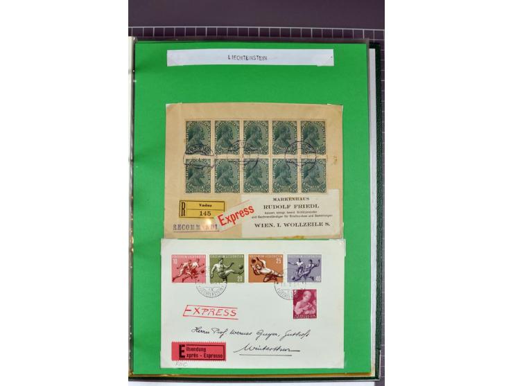 1828/1995, sehr umfangreiche Ausstellungs-Sammlung "Die Eilboten-Post" ab Vorphila in 11 Alben mit einigen hundert Briefen, K