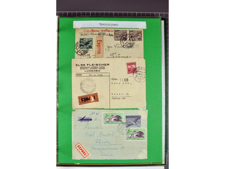 1828/1995, sehr umfangreiche Ausstellungs-Sammlung "Die Eilboten-Post" ab Vorphila in 11 Alben mit einigen hundert Briefen, K