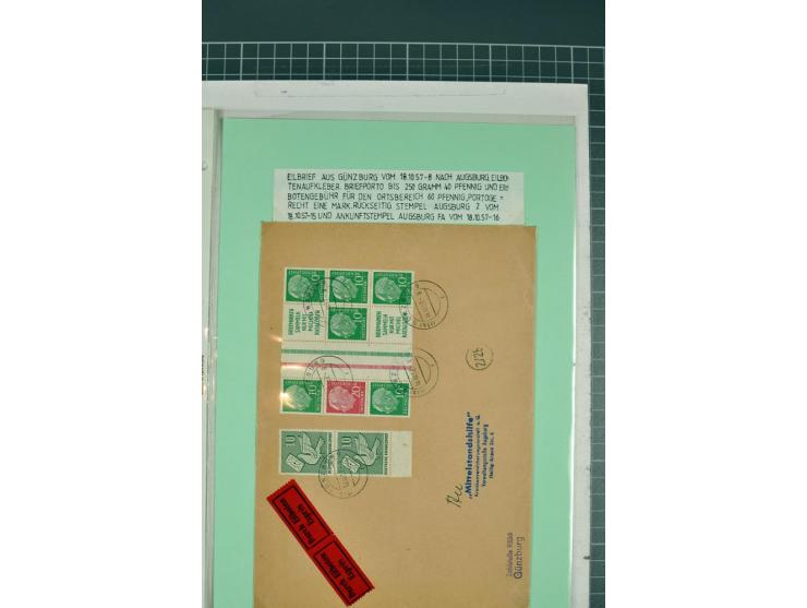 1828/1995, sehr umfangreiche Ausstellungs-Sammlung "Die Eilboten-Post" ab Vorphila in 11 Alben mit einigen hundert Briefen, K