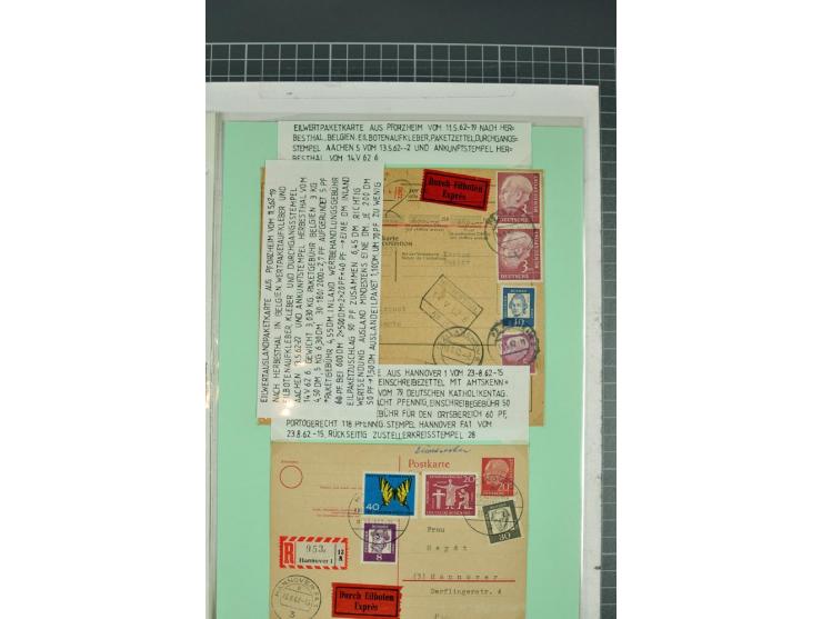 1828/1995, sehr umfangreiche Ausstellungs-Sammlung "Die Eilboten-Post" ab Vorphila in 11 Alben mit einigen hundert Briefen, K
