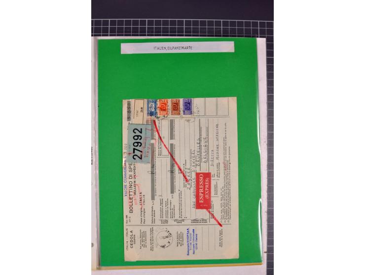 1828/1995, sehr umfangreiche Ausstellungs-Sammlung "Die Eilboten-Post" ab Vorphila in 11 Alben mit einigen hundert Briefen, K