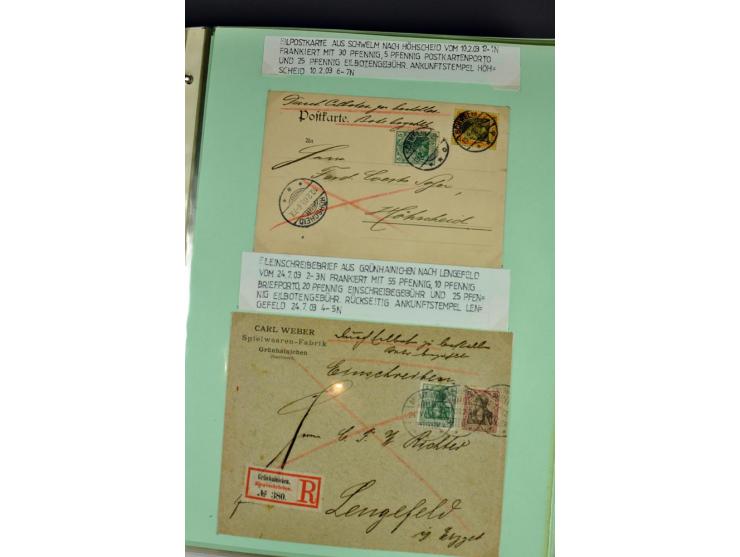 1828/1995, sehr umfangreiche Ausstellungs-Sammlung "Die Eilboten-Post" ab Vorphila in 11 Alben mit einigen hundert Briefen, K