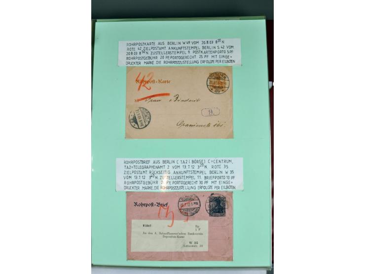 1828/1995, sehr umfangreiche Ausstellungs-Sammlung "Die Eilboten-Post" ab Vorphila in 11 Alben mit einigen hundert Briefen, K