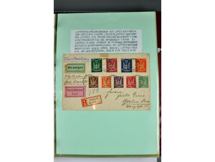 1828/1995, sehr umfangreiche Ausstellungs-Sammlung "Die Eilboten-Post" ab Vorphila in 11 Alben mit einigen hundert Briefen, K