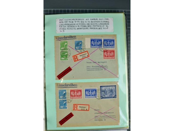 1828/1995, sehr umfangreiche Ausstellungs-Sammlung "Die Eilboten-Post" ab Vorphila in 11 Alben mit einigen hundert Briefen, K