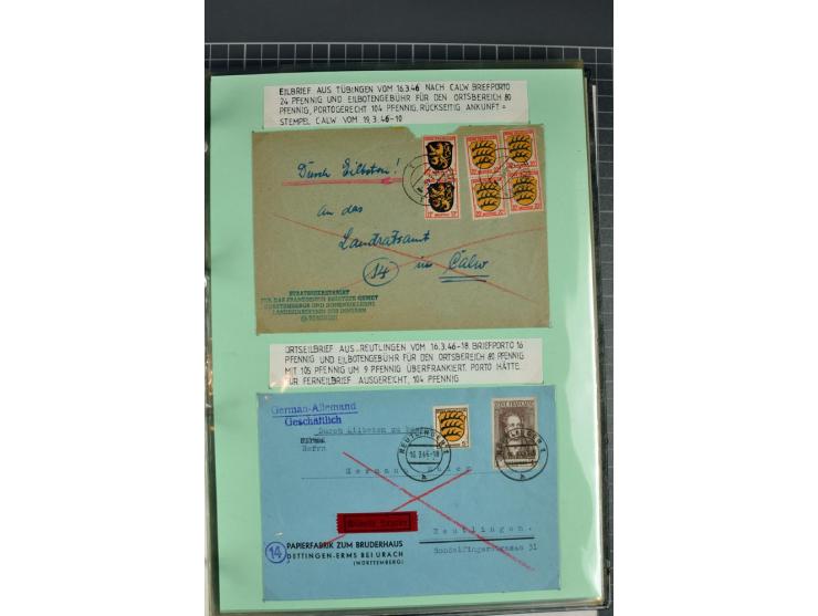 1828/1995, sehr umfangreiche Ausstellungs-Sammlung "Die Eilboten-Post" ab Vorphila in 11 Alben mit einigen hundert Briefen, K