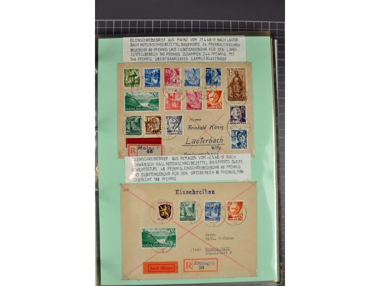 1828/1995, sehr umfangreiche Ausstellungs-Sammlung "Die Eilboten-Post" ab Vorphila in 11 Alben mit einigen hundert Briefen, K
