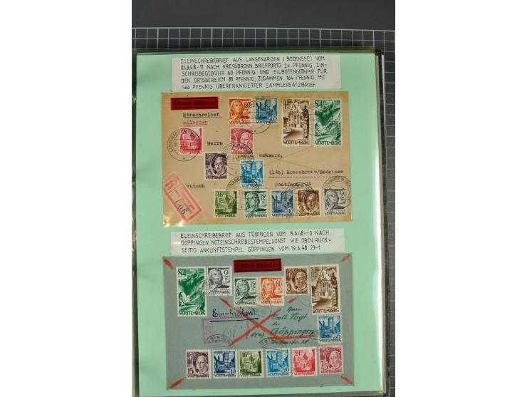 1828/1995, sehr umfangreiche Ausstellungs-Sammlung "Die Eilboten-Post" ab Vorphila in 11 Alben mit einigen hundert Briefen, K
