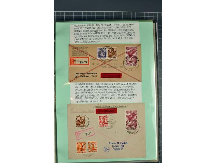 1828/1995, sehr umfangreiche Ausstellungs-Sammlung "Die Eilboten-Post" ab Vorphila in 11 Alben mit einigen hundert Briefen, K