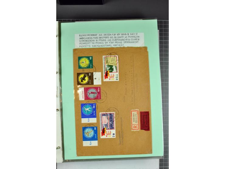 1828/1995, sehr umfangreiche Ausstellungs-Sammlung "Die Eilboten-Post" ab Vorphila in 11 Alben mit einigen hundert Briefen, K