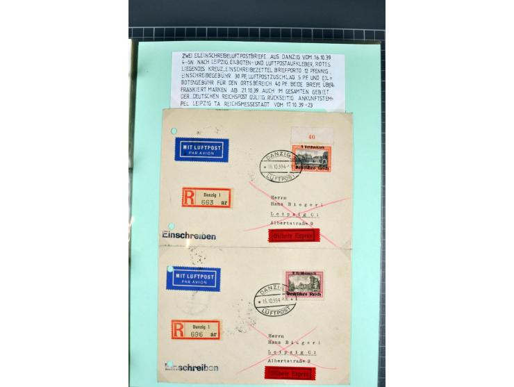1828/1995, sehr umfangreiche Ausstellungs-Sammlung "Die Eilboten-Post" ab Vorphila in 11 Alben mit einigen hundert Briefen, K