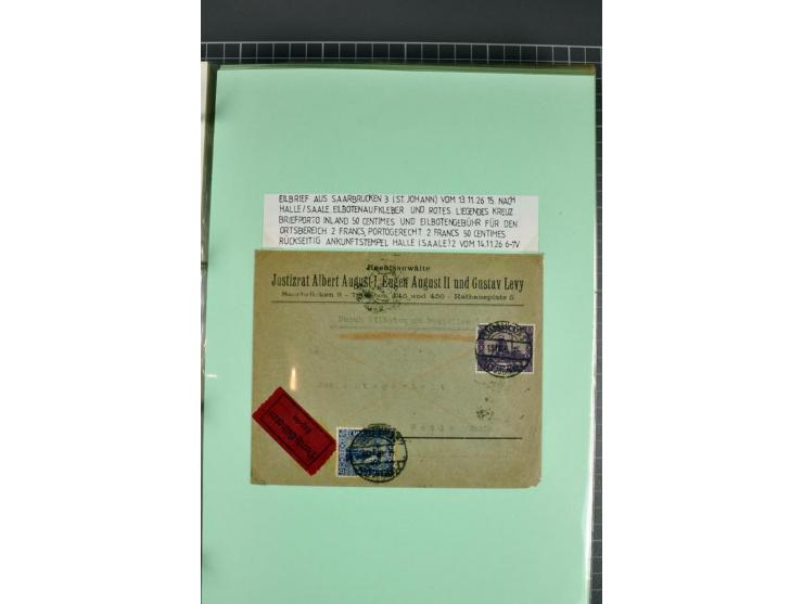 1828/1995, sehr umfangreiche Ausstellungs-Sammlung "Die Eilboten-Post" ab Vorphila in 11 Alben mit einigen hundert Briefen, K