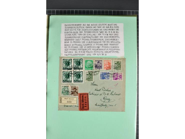 1828/1995, sehr umfangreiche Ausstellungs-Sammlung "Die Eilboten-Post" ab Vorphila in 11 Alben mit einigen hundert Briefen, K