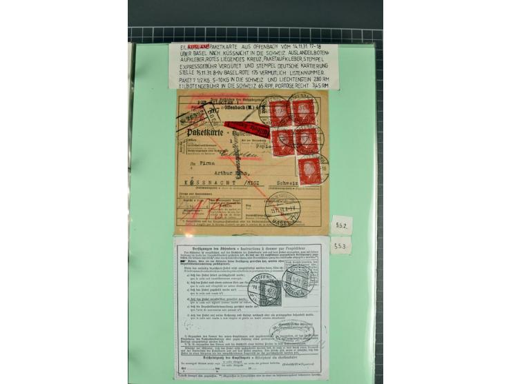 1828/1995, sehr umfangreiche Ausstellungs-Sammlung "Die Eilboten-Post" ab Vorphila in 11 Alben mit einigen hundert Briefen, K
