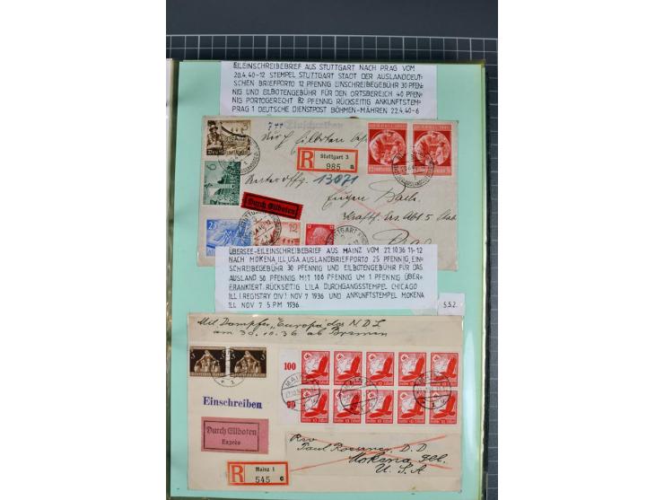 1828/1995, sehr umfangreiche Ausstellungs-Sammlung "Die Eilboten-Post" ab Vorphila in 11 Alben mit einigen hundert Briefen, K