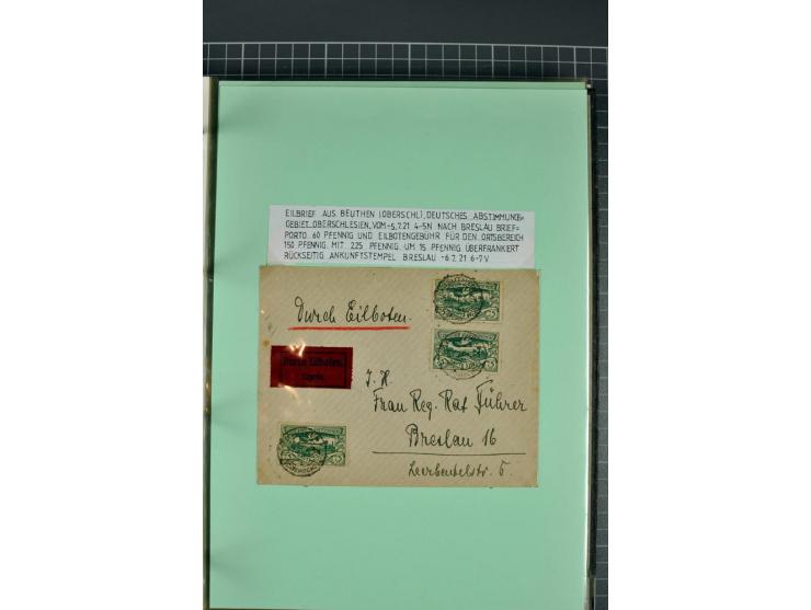 1828/1995, sehr umfangreiche Ausstellungs-Sammlung "Die Eilboten-Post" ab Vorphila in 11 Alben mit einigen hundert Briefen, K