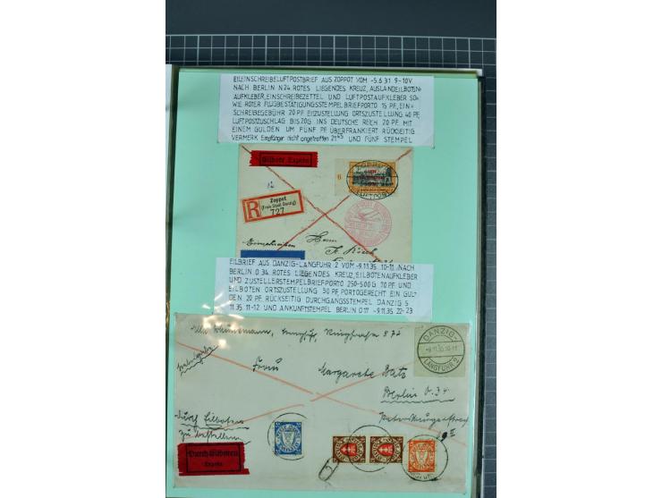 1828/1995, sehr umfangreiche Ausstellungs-Sammlung "Die Eilboten-Post" ab Vorphila in 11 Alben mit einigen hundert Briefen, K