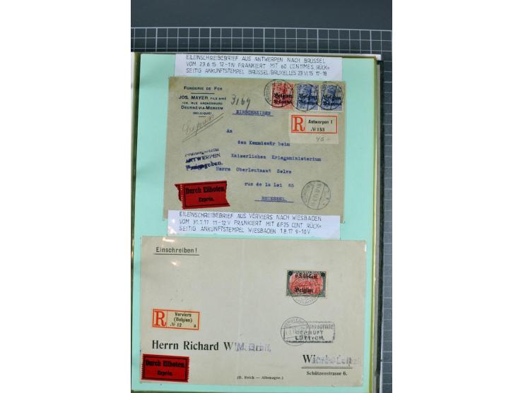 1828/1995, sehr umfangreiche Ausstellungs-Sammlung "Die Eilboten-Post" ab Vorphila in 11 Alben mit einigen hundert Briefen, K
