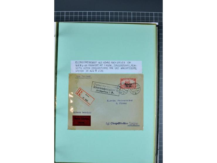 1828/1995, sehr umfangreiche Ausstellungs-Sammlung "Die Eilboten-Post" ab Vorphila in 11 Alben mit einigen hundert Briefen, K