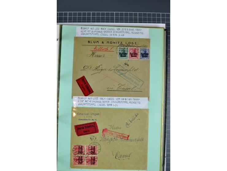 1828/1995, sehr umfangreiche Ausstellungs-Sammlung "Die Eilboten-Post" ab Vorphila in 11 Alben mit einigen hundert Briefen, K