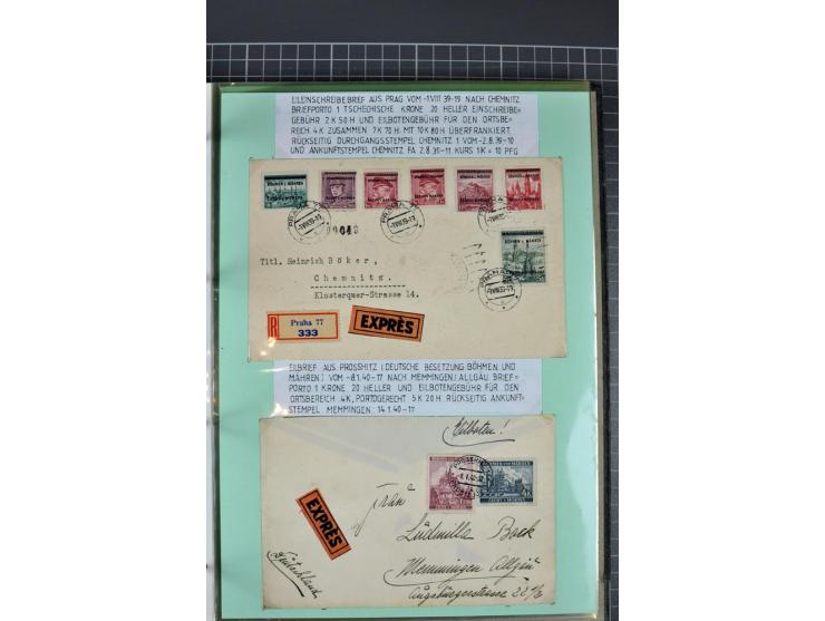 1828/1995, sehr umfangreiche Ausstellungs-Sammlung "Die Eilboten-Post" ab Vorphila in 11 Alben mit einigen hundert Briefen, K