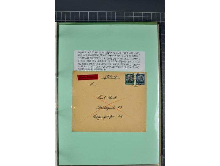 1828/1995, sehr umfangreiche Ausstellungs-Sammlung "Die Eilboten-Post" ab Vorphila in 11 Alben mit einigen hundert Briefen, K