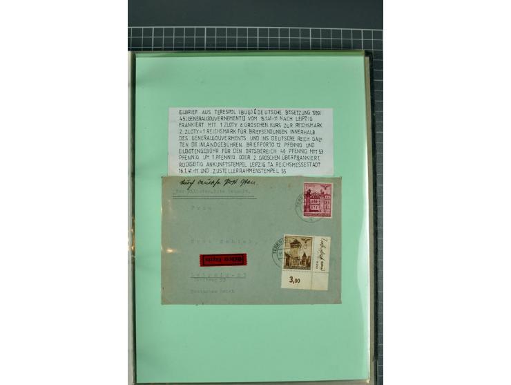 1828/1995, sehr umfangreiche Ausstellungs-Sammlung "Die Eilboten-Post" ab Vorphila in 11 Alben mit einigen hundert Briefen, K
