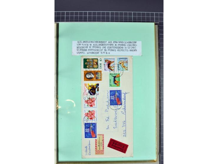 1828/1995, sehr umfangreiche Ausstellungs-Sammlung "Die Eilboten-Post" ab Vorphila in 11 Alben mit einigen hundert Briefen, K
