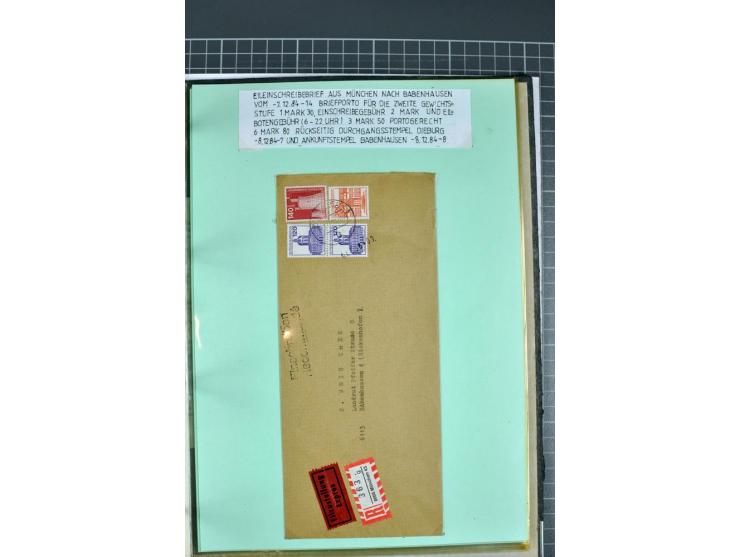 1828/1995, sehr umfangreiche Ausstellungs-Sammlung "Die Eilboten-Post" ab Vorphila in 11 Alben mit einigen hundert Briefen, K