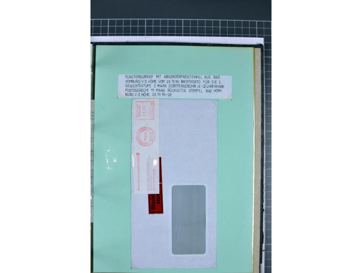 1828/1995, sehr umfangreiche Ausstellungs-Sammlung "Die Eilboten-Post" ab Vorphila in 11 Alben mit einigen hundert Briefen, K