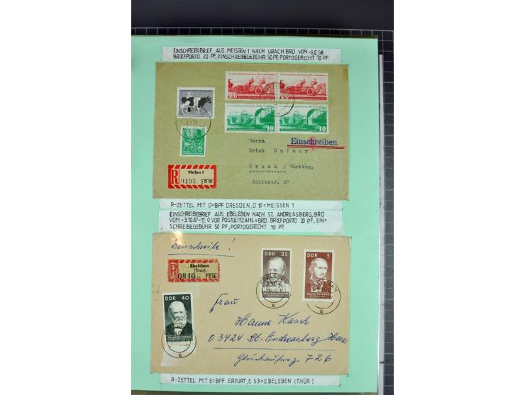 1828/1995, sehr umfangreiche Ausstellungs-Sammlung "Die Eilboten-Post" ab Vorphila in 11 Alben mit einigen hundert Briefen, K