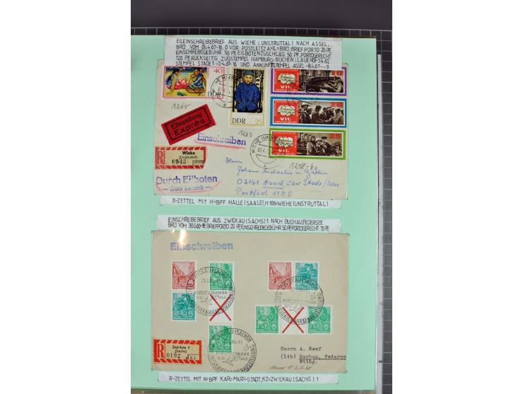 1828/1995, sehr umfangreiche Ausstellungs-Sammlung "Die Eilboten-Post" ab Vorphila in 11 Alben mit einigen hundert Briefen, K