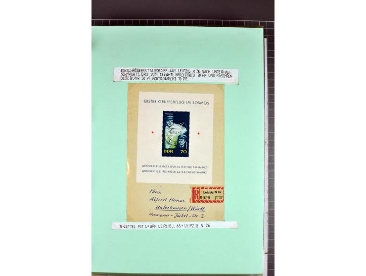 1828/1995, sehr umfangreiche Ausstellungs-Sammlung "Die Eilboten-Post" ab Vorphila in 11 Alben mit einigen hundert Briefen, K