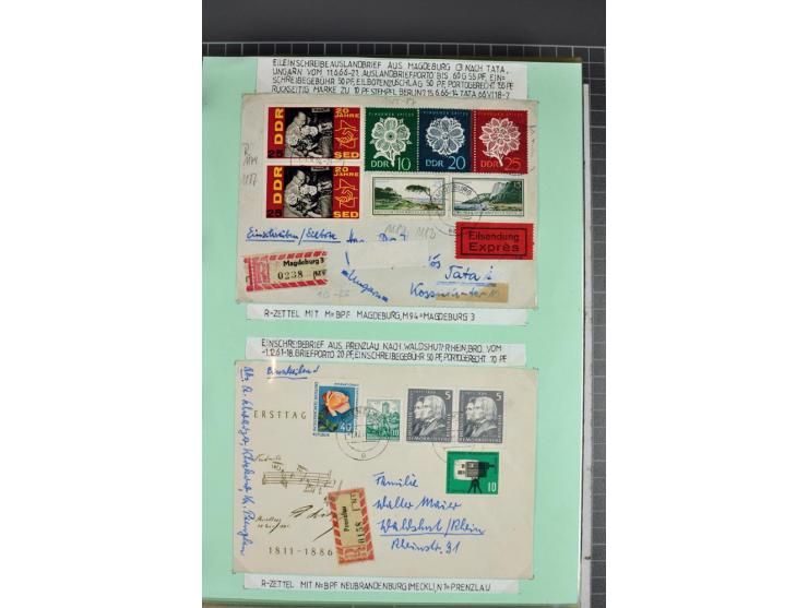 1828/1995, sehr umfangreiche Ausstellungs-Sammlung "Die Eilboten-Post" ab Vorphila in 11 Alben mit einigen hundert Briefen, K