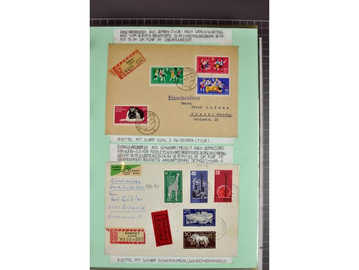 1828/1995, sehr umfangreiche Ausstellungs-Sammlung "Die Eilboten-Post" ab Vorphila in 11 Alben mit einigen hundert Briefen, K