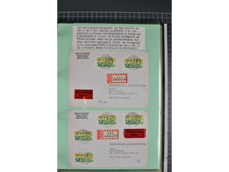1828/1995, sehr umfangreiche Ausstellungs-Sammlung "Die Eilboten-Post" ab Vorphila in 11 Alben mit einigen hundert Briefen, K