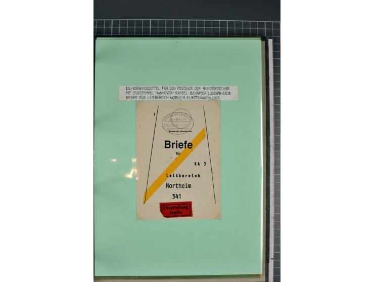 1828/1995, sehr umfangreiche Ausstellungs-Sammlung "Die Eilboten-Post" ab Vorphila in 11 Alben mit einigen hundert Briefen, K