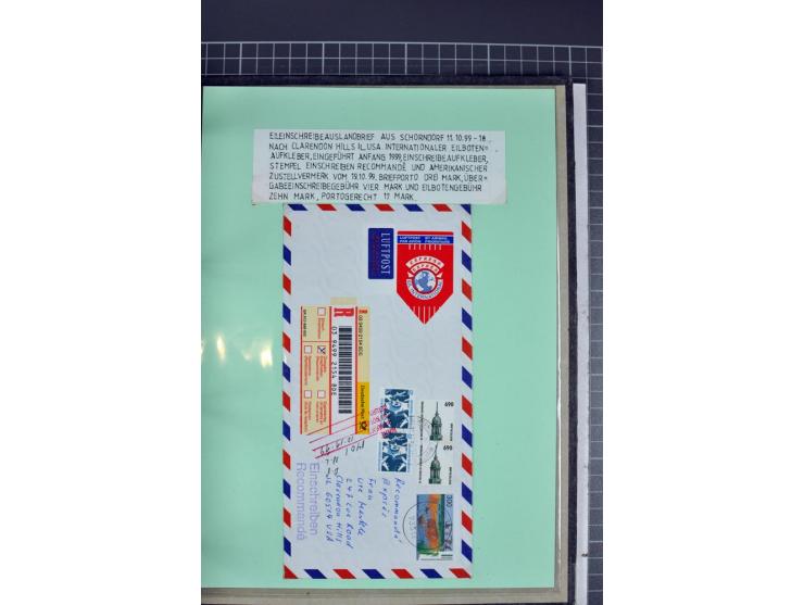 1828/1995, sehr umfangreiche Ausstellungs-Sammlung "Die Eilboten-Post" ab Vorphila in 11 Alben mit einigen hundert Briefen, K
